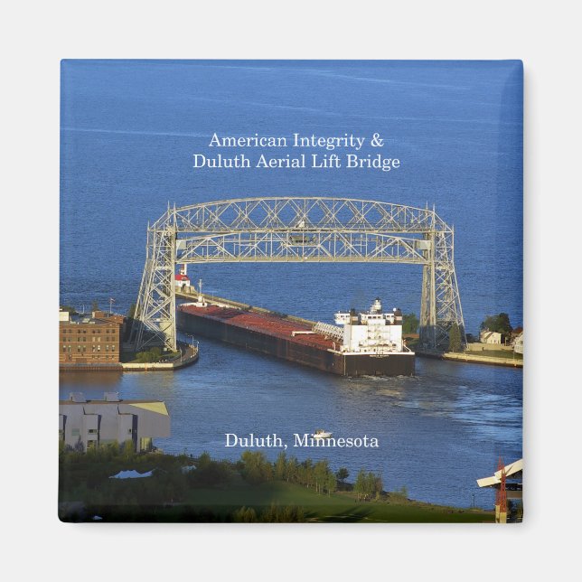 Amerikansk integritet i Duluth magnet (Framsidan)