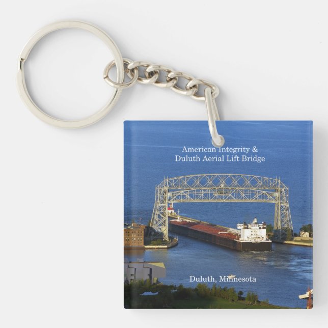 Amerikansk integritet i Duluth nyckelring (Framsidan)
