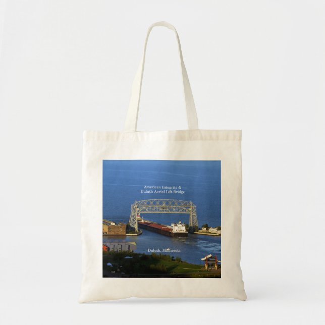 Amerikansk integritet i Duluth tote bag Tygkasse (Framsidan)