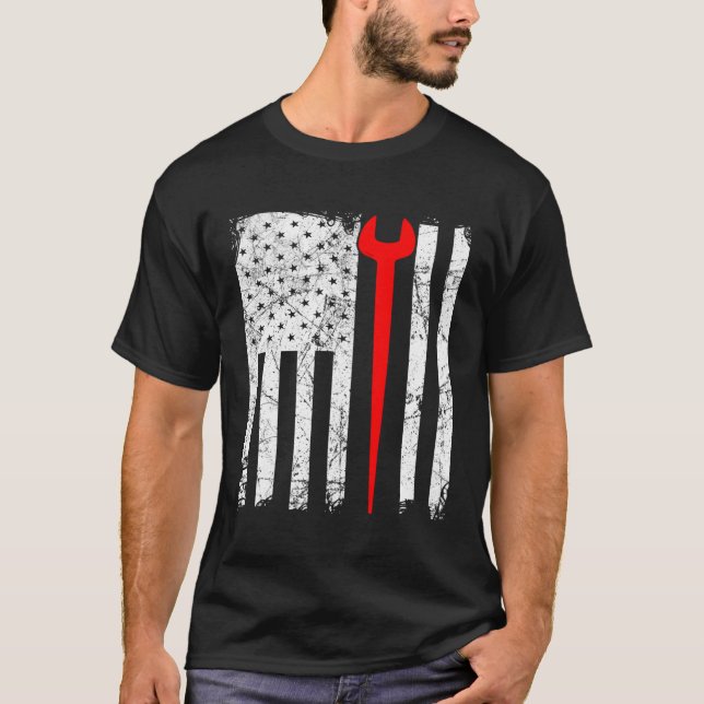 Amerikansk ironarbetare t shirt (Framsida)