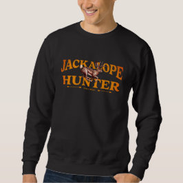 Amerikansk Jackalope-jägare Grafik Lång Ärmad Tröja