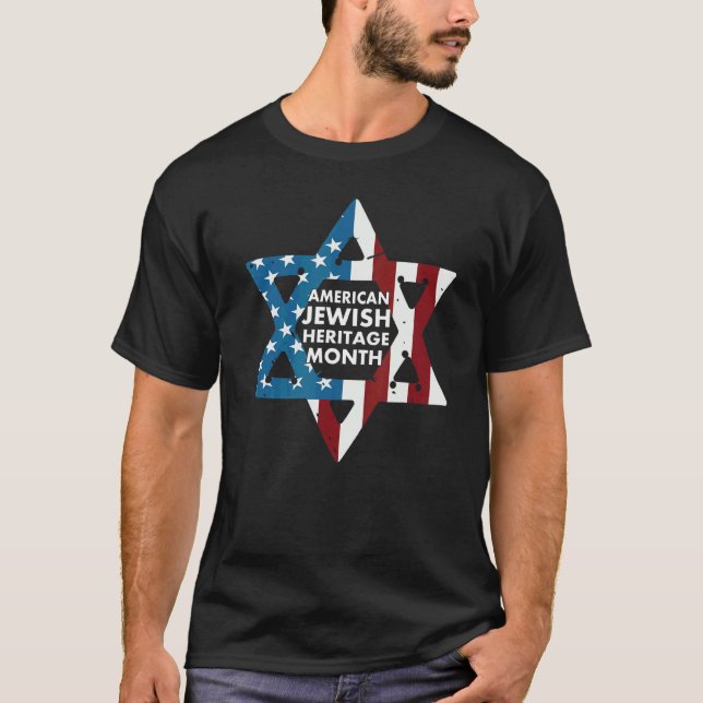Amerikansk judisk kulturarvsmånad t shirt (Framsida)