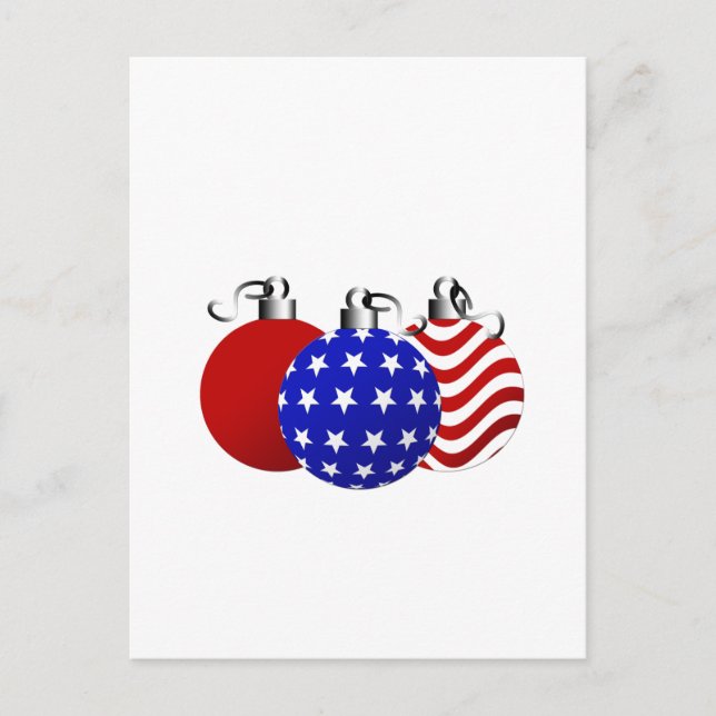 Amerikansk jul helg vykort (Framsida)