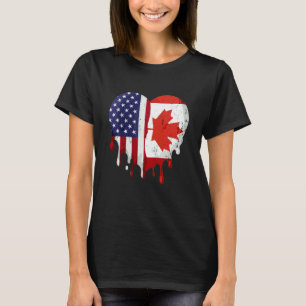 Amerikansk kanadensisk kulturarvsmånad Kanada Flag T Shirt