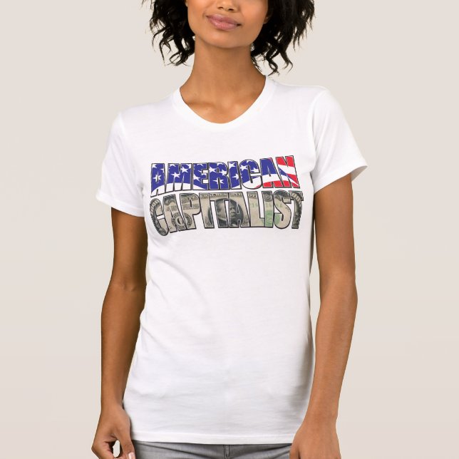 amerikansk kapitalist t shirt (Framsida)