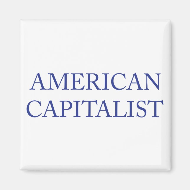 Amerikansk-kapitalistisk-blå Magnet (Framsidan)