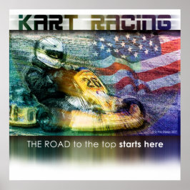 Amerikansk karting poster