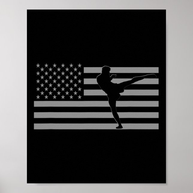 Amerikansk kickboxning poster (Framsidan)