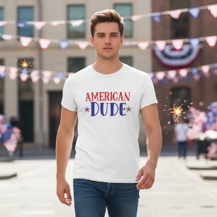 Amerikansk kille 4 juli T-shirt