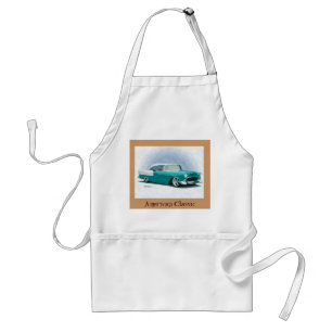 Amerikansk Klassiker 1956 Chevy - Turkos, Förkläde