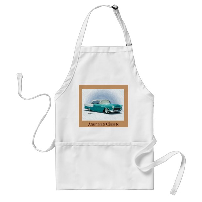 Amerikansk Klassiker 1956 Chevy - Turkos, Förkläde (Framsidan)