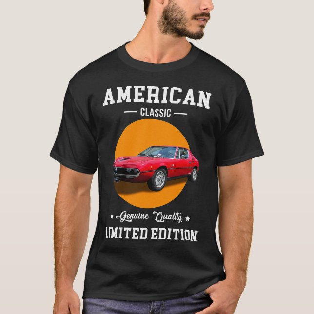 amerikansk klassiker äkta kvalitet begränsad uppla t shirt (Framsida)