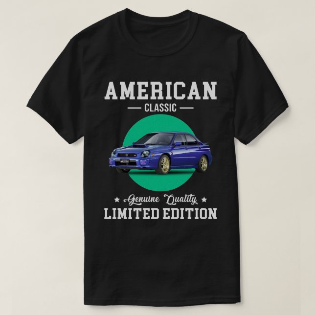 amerikansk klassisk äkta, begränsad utgåva S T Shirt (Design framsida)