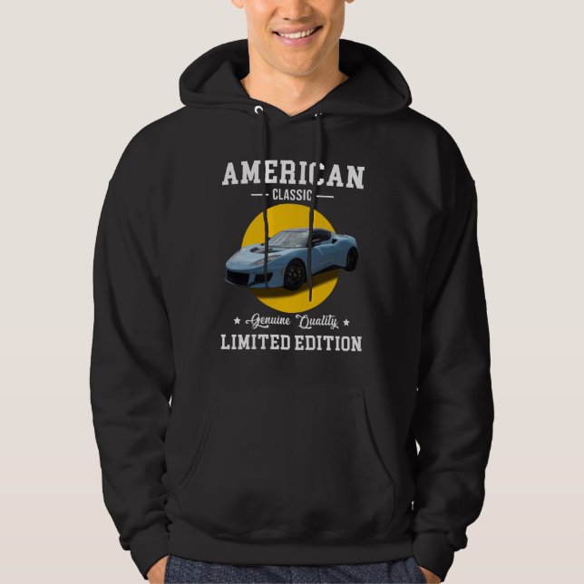 amerikansk klassisk äkta kvalitet begränsad upplag hoodie (Framsida)