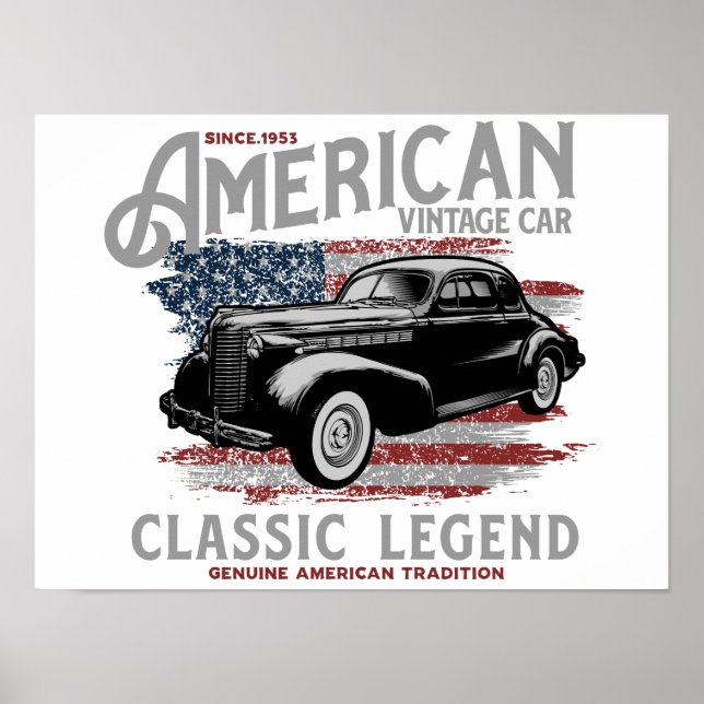 Amerikansk klassisk legendPoster, papier poster (m (Framsidan)