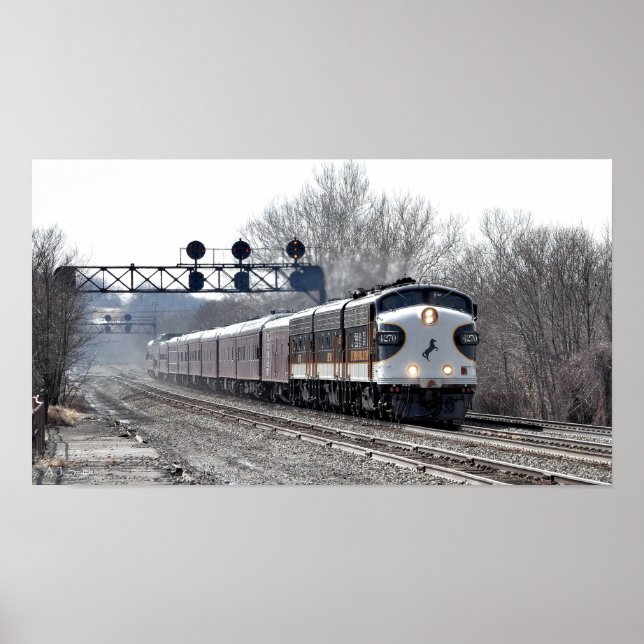 Amerikansk klassisk passagerartåg poster (Framsidan)