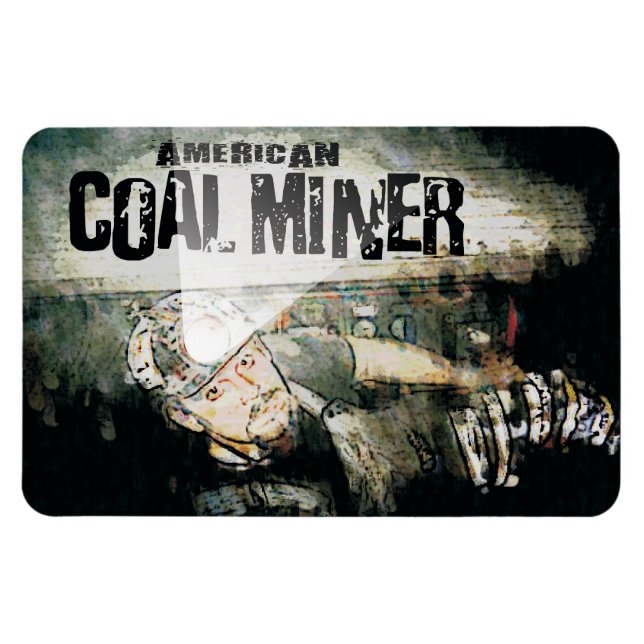 AMERIKANSK KOL MINER MAGNET (Horisontell)