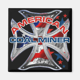 AMERIKANSK KOLGRUVARBETARE MAGNET