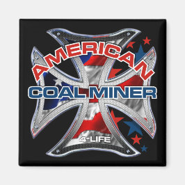 AMERIKANSK KOLGRUVARBETARE MAGNET