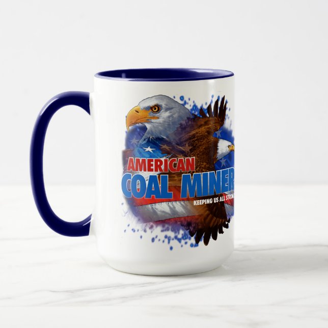AMERIKANSK KOLGRUVARBETARE MUGG (Vänster)