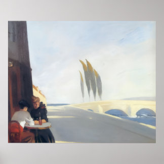 Amerikansk konstnär Edward Hopper Vintage landskap Poster