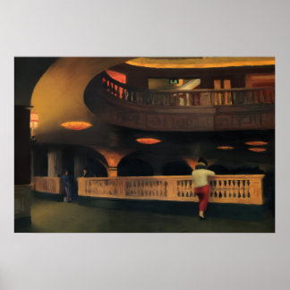 Amerikansk konstnär Edward Hopper Vintage Poster