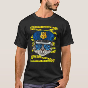 Amerikansk korthår polis polisman Poli T Shirt