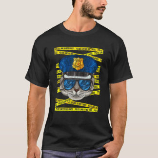 Amerikansk korthår polis polisman   Poli T Shirt