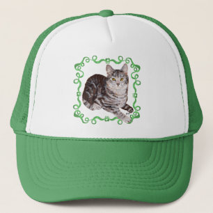 Amerikansk korthår Tabby Katt Keps