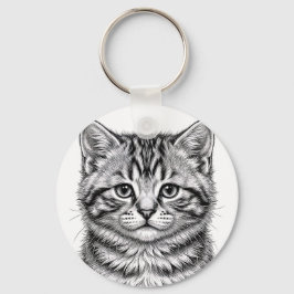 Amerikansk Korthårig Kittens Nyckelring