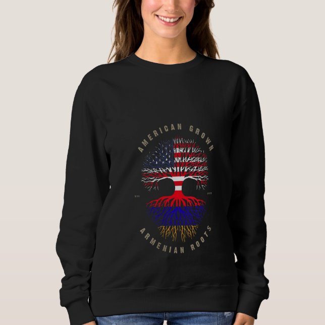 Amerikansk kronarmenisk hjärtearmeni Kärlek Armeni T Shirt (Framsida)