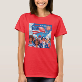 Amerikansk låga t shirt