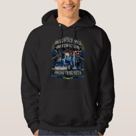 Amerikansk lastbilschaufför, amerikansk veteran hoodie