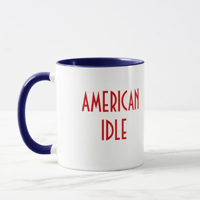 AMERIKANSK LAT MUGG m/ U.S.-flagga (Vänster)