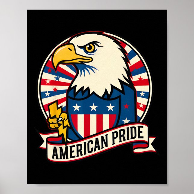 Amerikansk Ld Örn Fågel Present För Män Kvinnor Ba Poster (Framsidan)