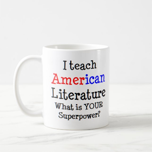 amerikansk litteraturundervisning kaffemugg (Vänster)