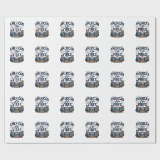 Amerikansk Liv Vibe Patriotisk Sjös Vector Tröja_1 Presentpapper