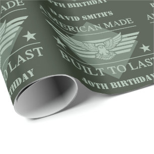 Amerikansk made 40:e födelsedagen presentpapper