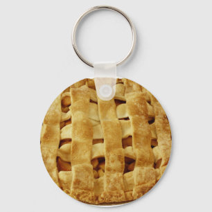 Amerikansk made Apple Paj Zig Zag Crust Nyckelring