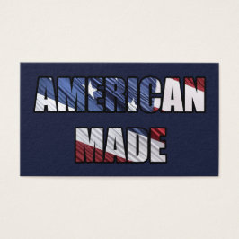 Amerikansk Made Patriotic Red White och Blue US Fl Visitkort