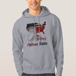 Amerikansk maltesiska rötter Hooded Top Hoodie