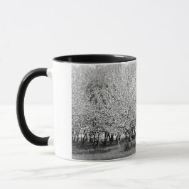 Amerikansk man i fruktträdgård Äkta foto kaffemug Mugg