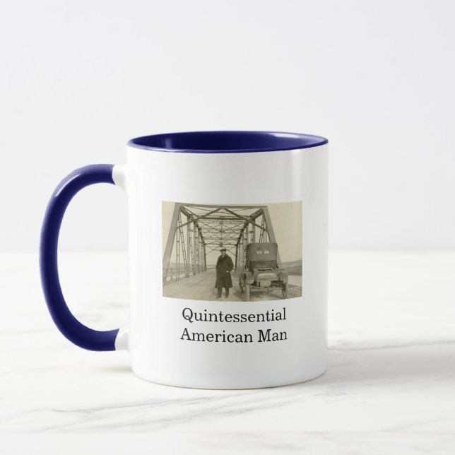 Amerikansk man riktig foto kaffemugg (Vänster)