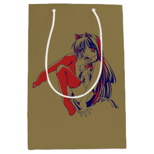 Amerikansk Manga Neko Catgirl Kawaii Anime