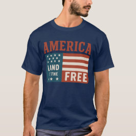 Amerikansk mark i det fria flagga t shirt