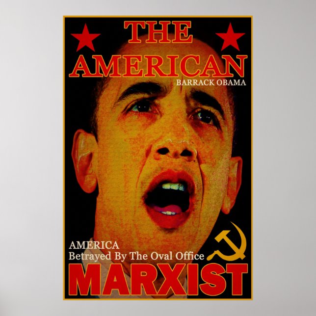 Amerikansk marxist poster (Framsidan)