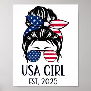 Amerikansk medborgare Est 2025 Nytt medborgarskap Poster