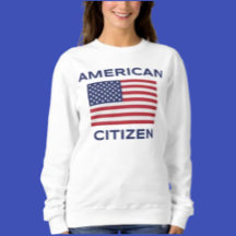 Amerikansk medborgare fet USA-flaggor sweatshirt