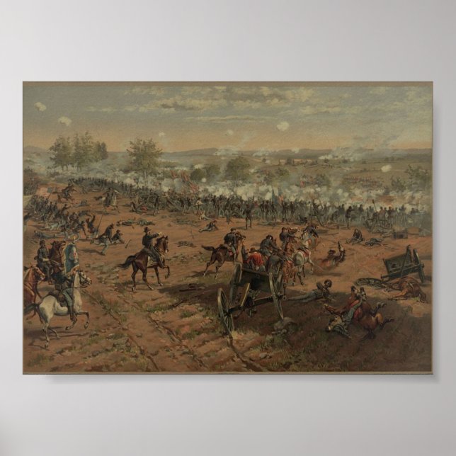Amerikansk medborgare: slaget vid Gettysburg Poster (Framsidan)
