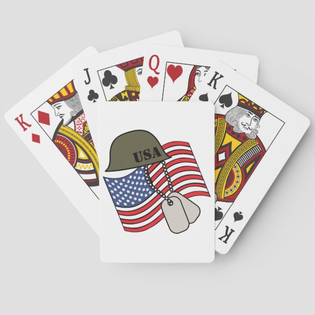 Amerikansk militär casinokort (Baksidan)